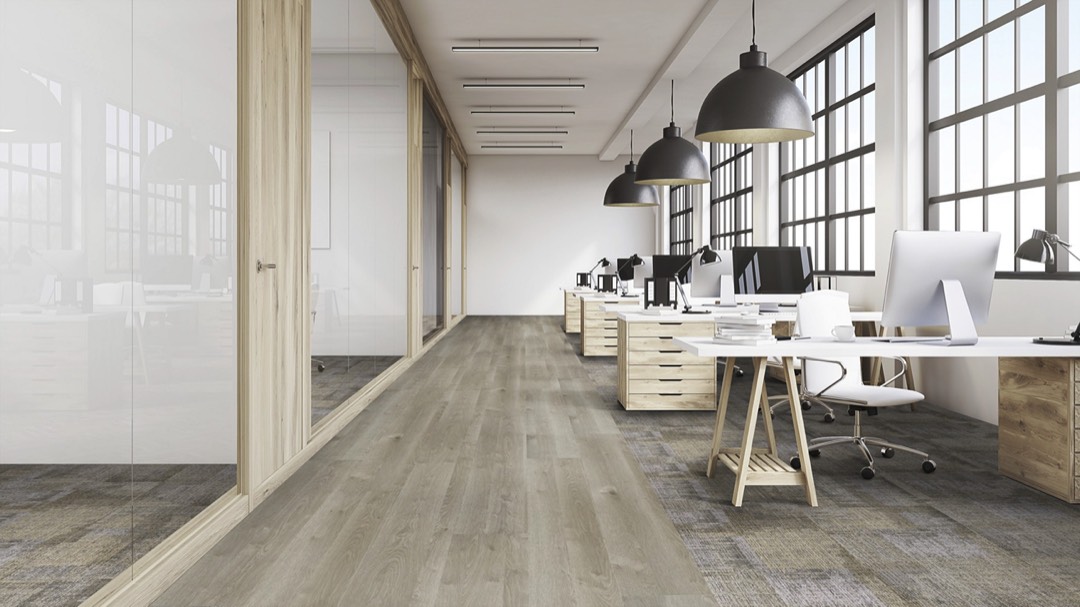 Looselay-LVT mit 16 dB-Trittschallreduzierung 