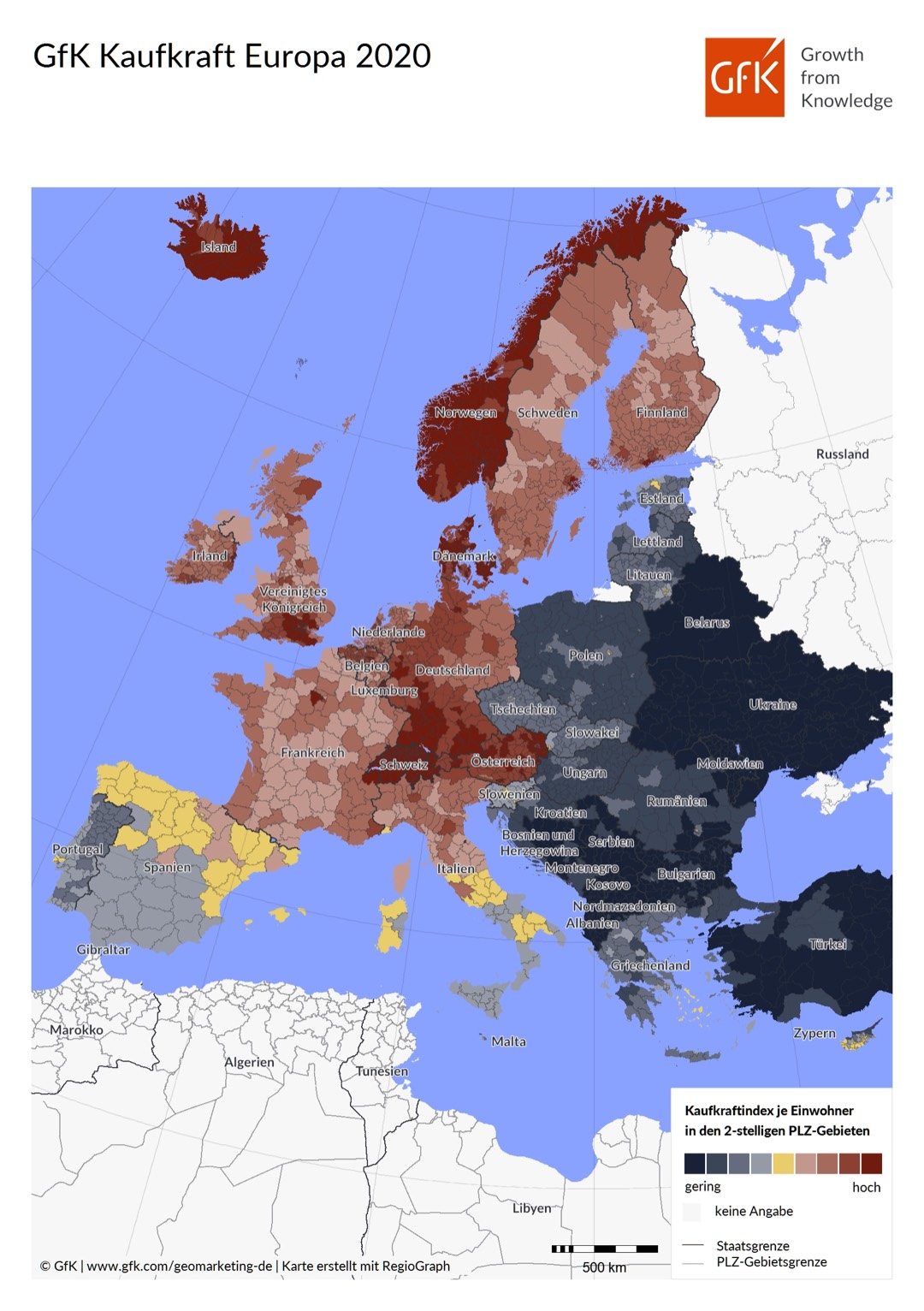 2020 weniger Kaufkraft in Europa 