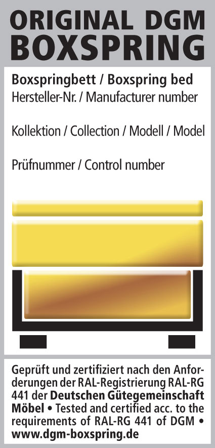 Gütesiegel zeichnet "echte" Boxspringbetten aus 