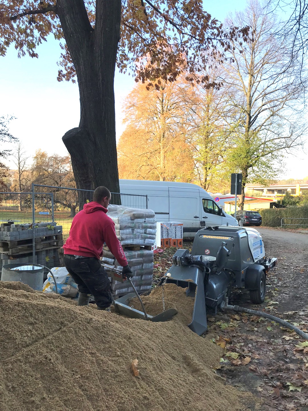 Power auf der Baustelle 