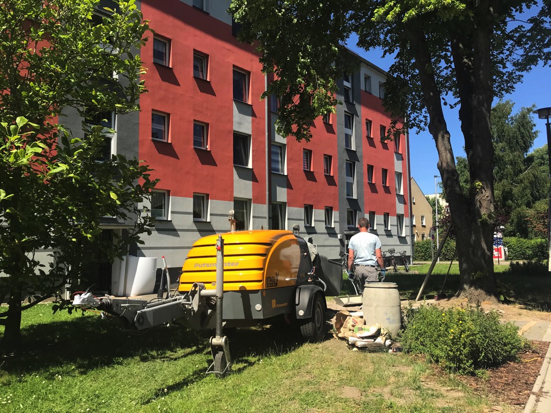 Wohnungssanierung mit Zementestrich an der Ostsee 