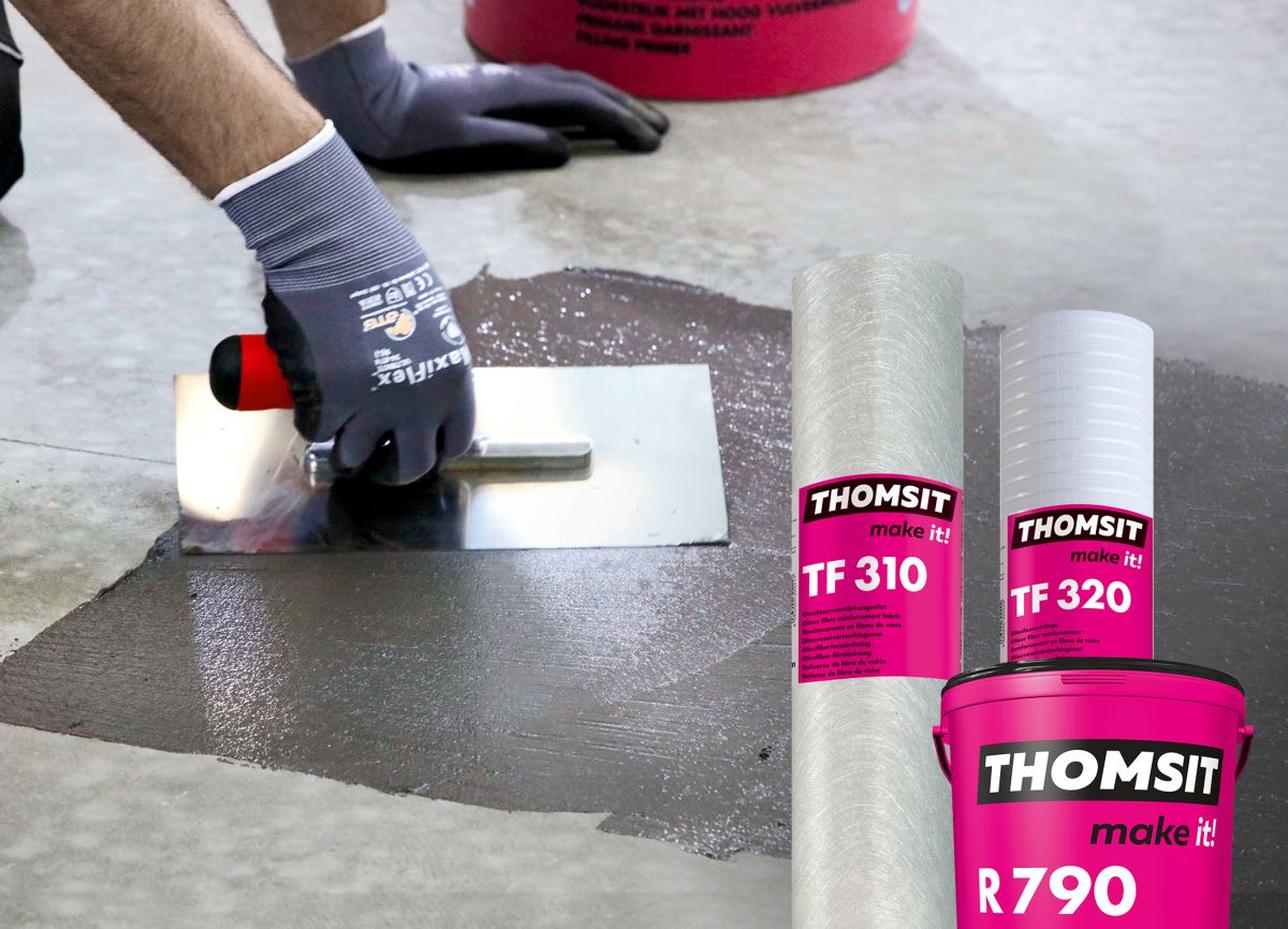 Thomsit: Renoviersystem zur Sanierung maroder Altestriche
