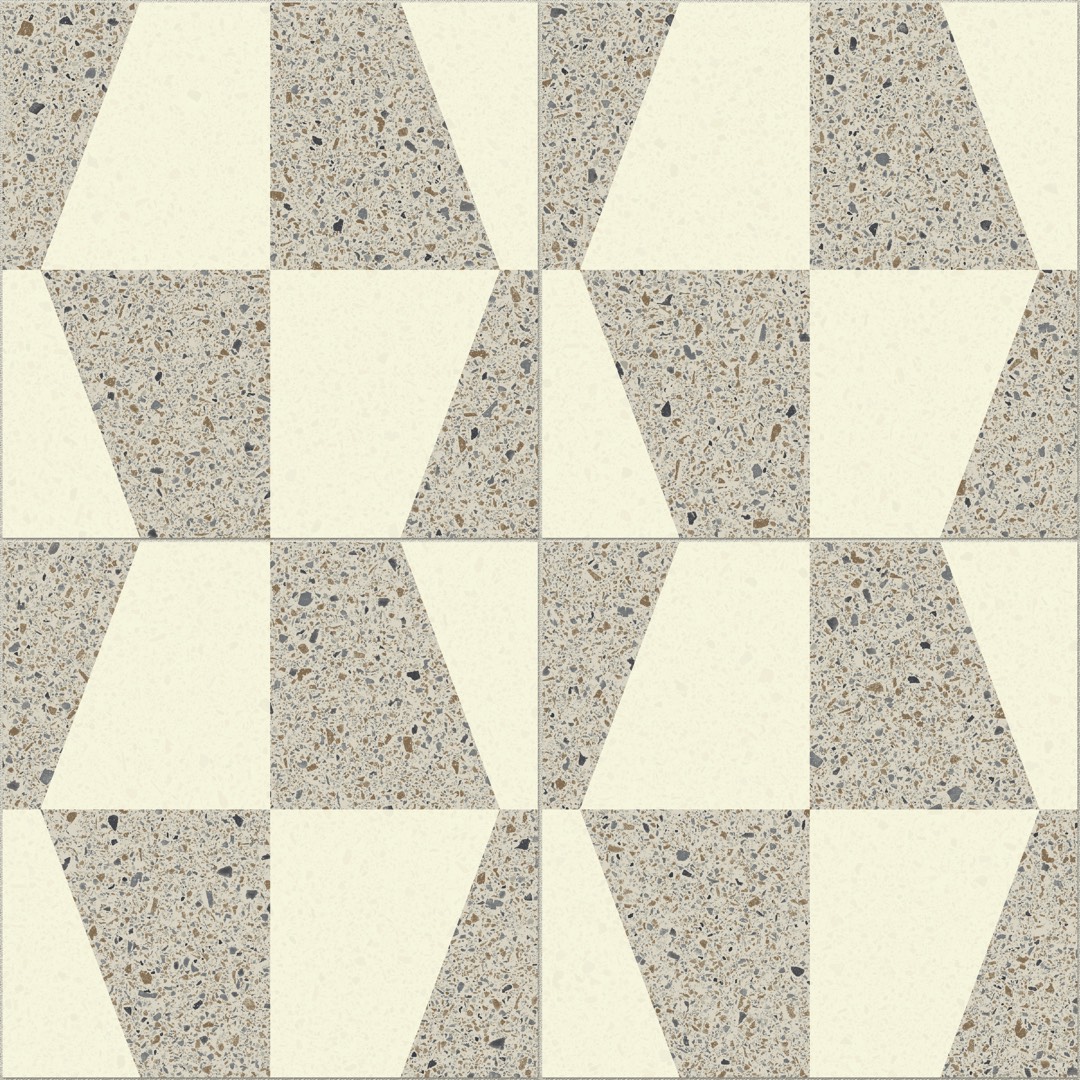 Terrazzo-Muster und mediterraner Fliesenlook 