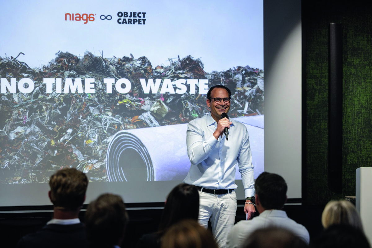 Object Carpet und Niaga mit "kreislauffähigem Teppichboden"