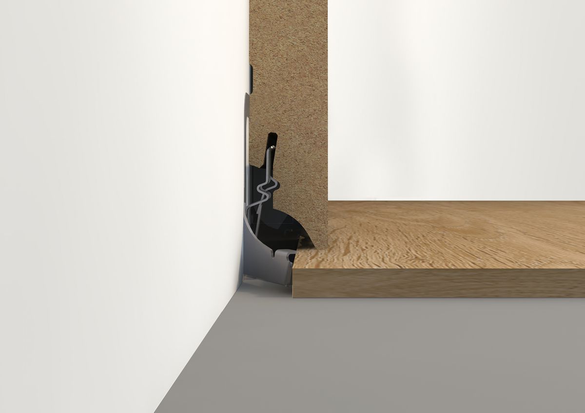 Fußleisten einfach aufstecken – dank Leistenclip