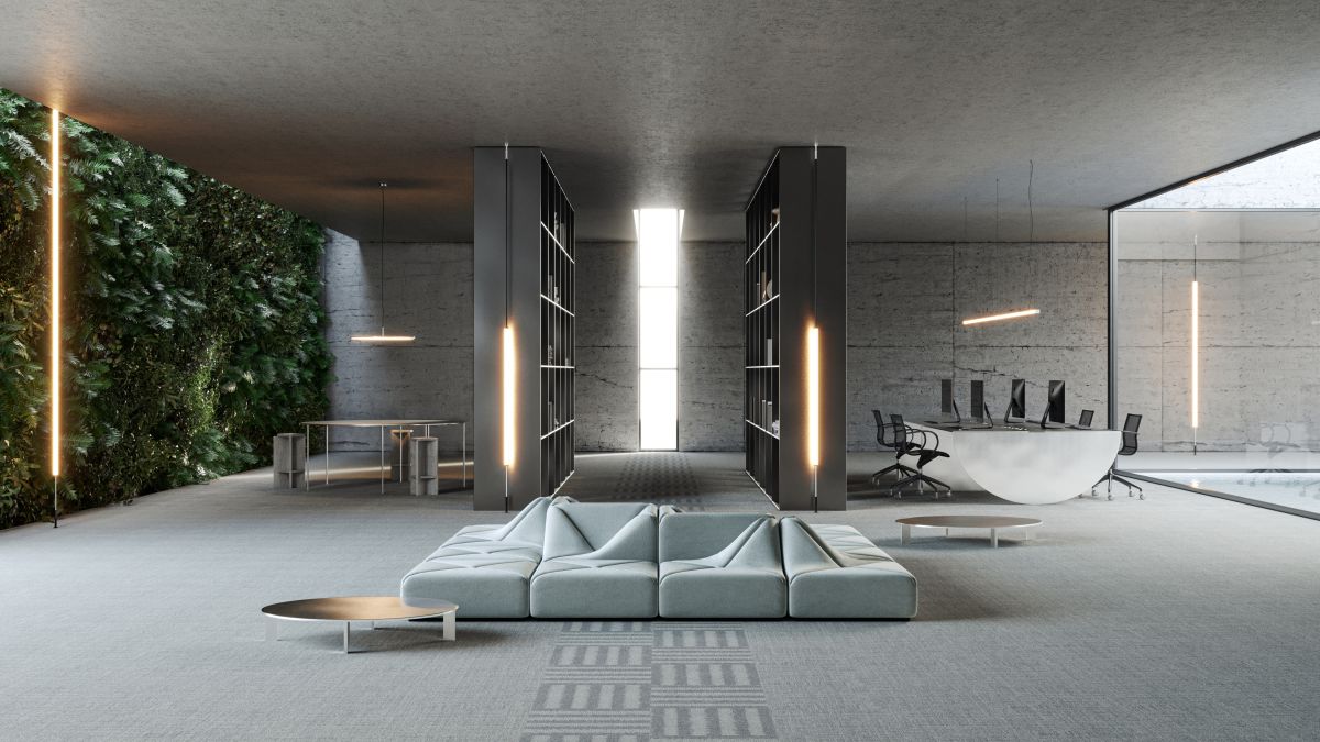 Teppichfliesen mit biophilem Design, C2C-zertifiziert