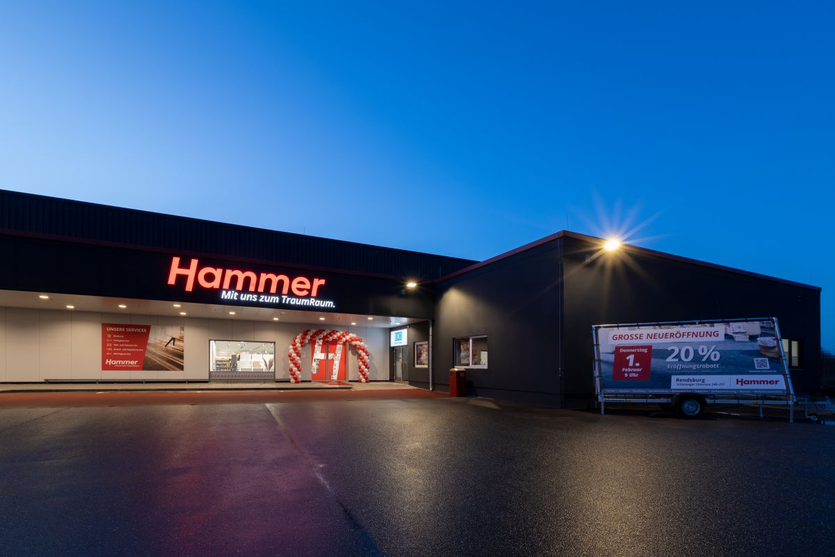 Hammer Fachmarkt in Rendsburg eröffnet