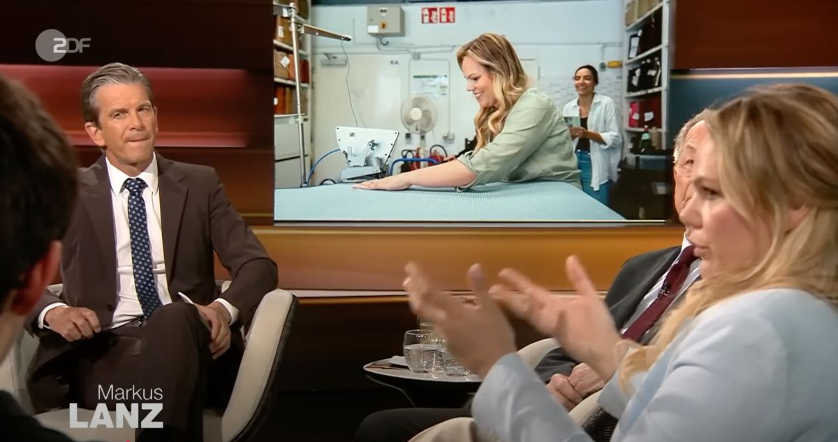 Clara Hunnenberg war am 29. Mai 2025 zu Gast in der TV-Sendung Markus Lanz und sensibilisierte für die Herausforderungen von mittelständischen Unternehmen.<br> Mitgestalten statt meckern