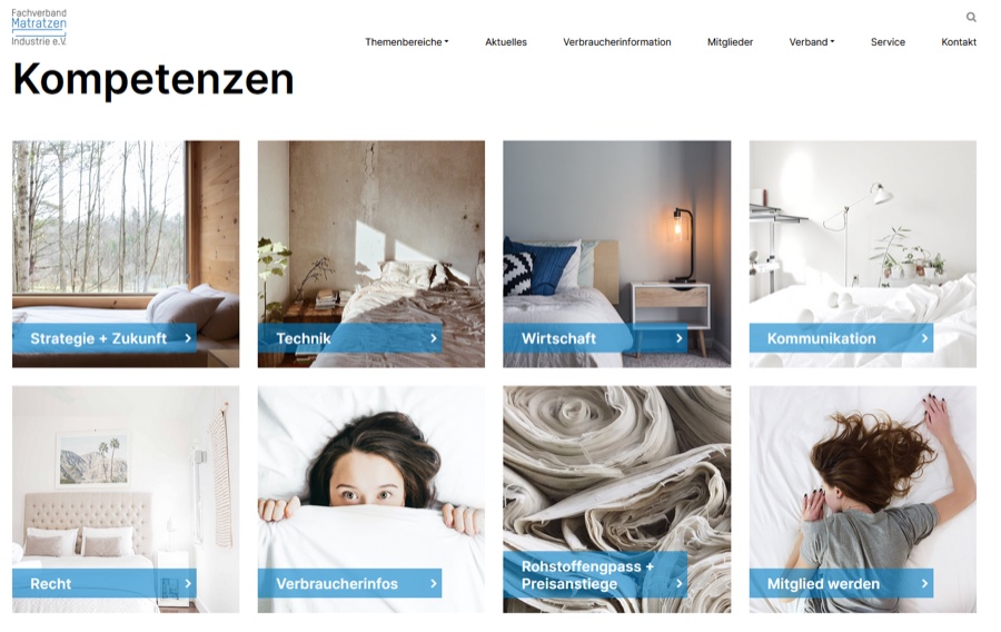 Matratzenverband launcht neue Webseite