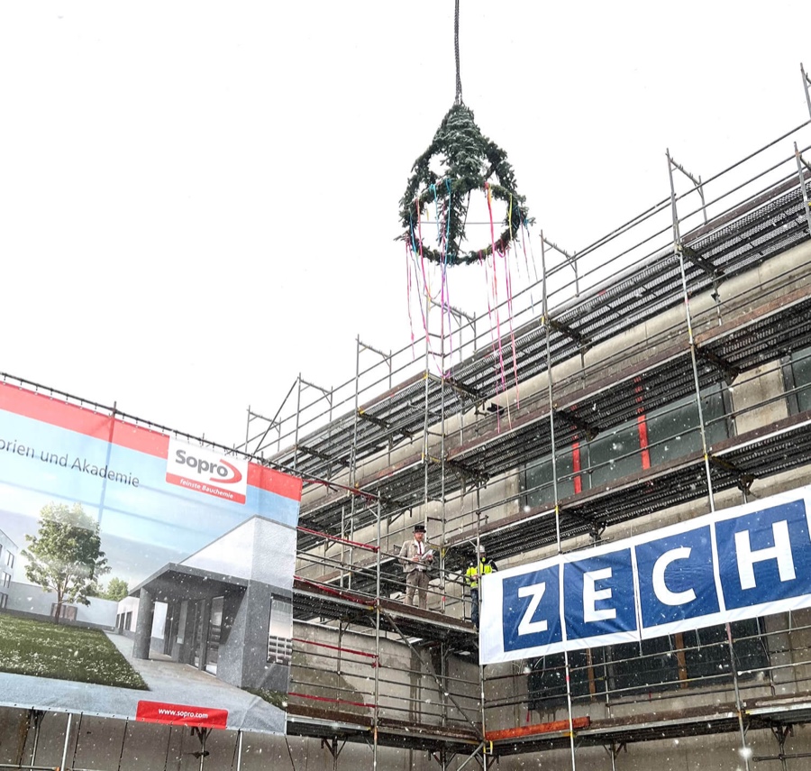 Sopro Bauchemie feiert Richtfest für neuen Firmencampus Sopro Bauchemie feiert Richtfest für neuen Firmencampus