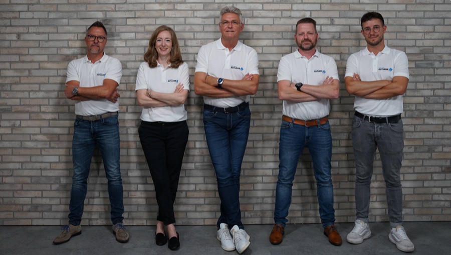 Die neue Gutjahr-Führung: Markus Mannweiler, Astrid Mekiska, Ralph Johann, Hendrik Orthaus und Dennis Weihert. Gutjahr: Neues Führungsteam folgt auf Wolfgang Brüll