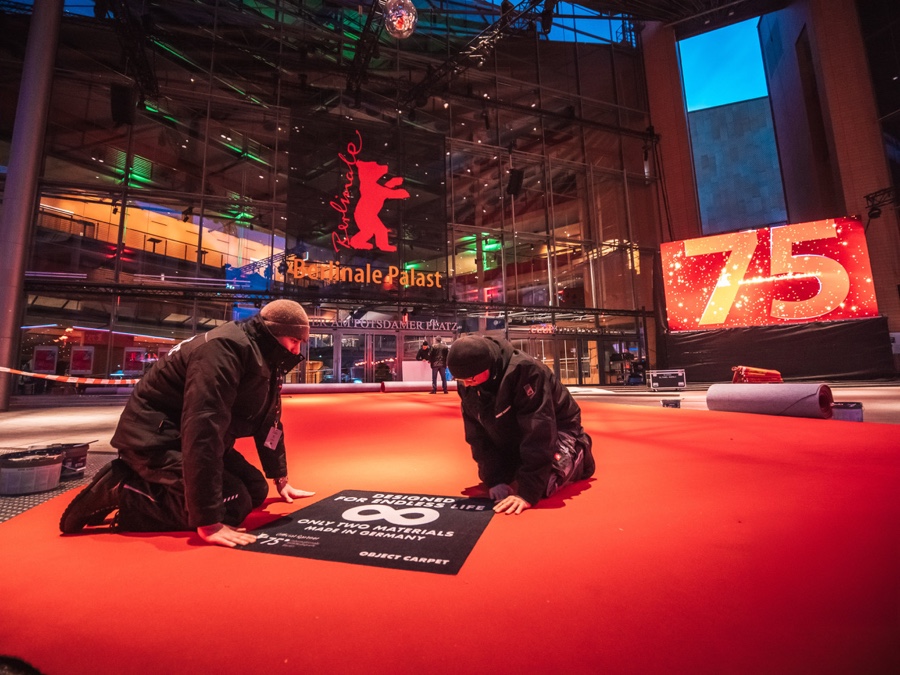 Belagshersteller Object Carpet stellt den roten Teppich bei der Berlinale vom 13. bis 23. Februar 2025 Object Carpet: Duo-Teppichboden schmückt Filmfestival Berlinale 2025