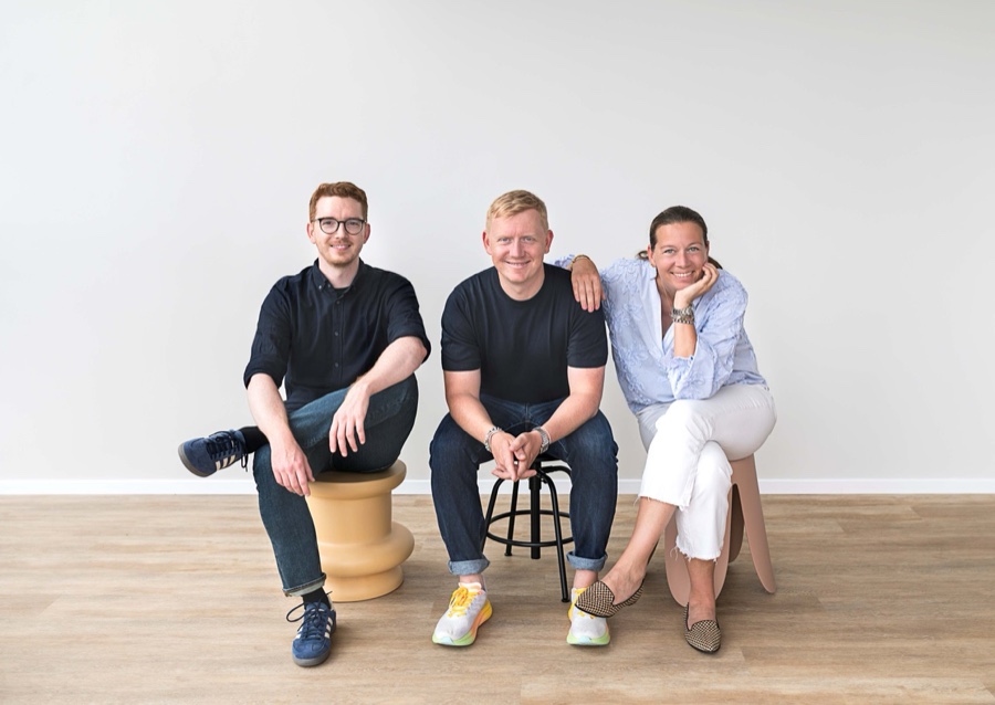 Niklas Lütteken, Erik Reintjes und Astrid Reintjes haben Miss Pompadour 2019 gegründet. Farbenmarke Miss Pompadour und Hornbach kooperieren