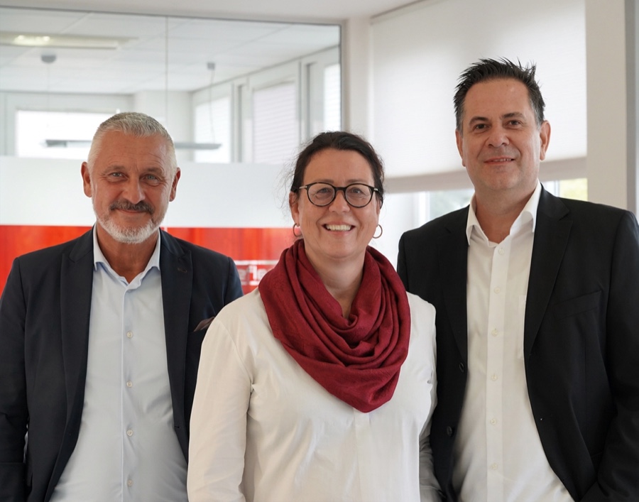 Gordon Zapf, Miriam Albrecht und Christian Schaller Reflexa erweitert Führungsteam