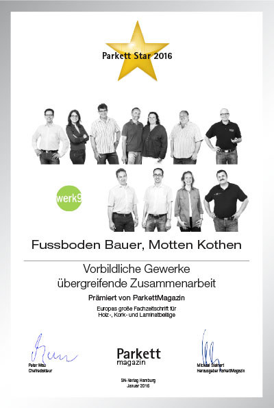 Bauer GmbH & Co.-Bettenfachhändler Urkunde Bauer GmbH & Co.